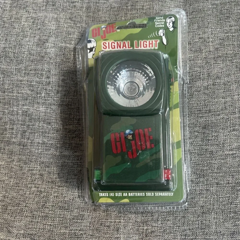 GI Joe Signal Light Vintage 1998 Hasbro Camouflage/ Green- Send Secret Codes